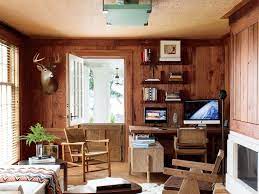 Room With Light Wood Paneling