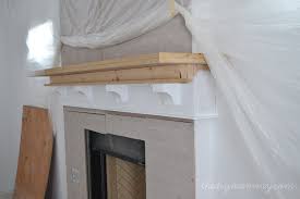 Building Our Fireplace The Diy Mantel