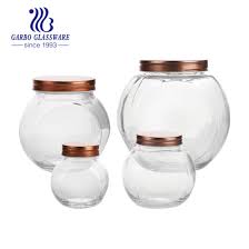 4pcs vacuum glass storage jar with