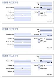 Download Printable Rent Receipt Templates Pdf Word Excel