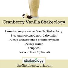 shakeology recipes the fit club network