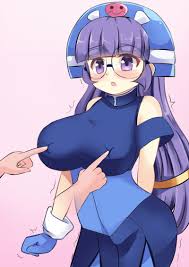 gluko, mon colle knights, rokumon tengai mon colle knight, tagme, breasts,  glasses, large breasts, purple hair 