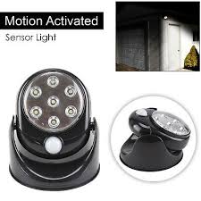 Rotatable 7 Led Motion Sensor Light
