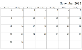 Blank November 2015 Calendar This Calendar Portal Provides