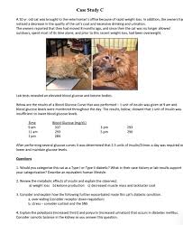 solved case study c a 10 yr old cat was