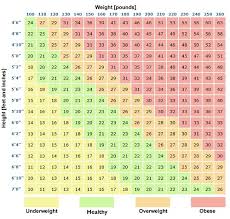 13 Veritable Gym Height And Weight Chart