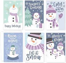 Box Of 24 Winter Wonderland Design Luxury Portrait Christmas Cards Wit  gambar png