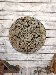 23 Aztec Mayan Calendar Wood
