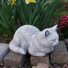 Buy Sleeping Cat Statue Unique Garden