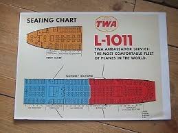 Twa L 1011 Seating Chart Seating Charts Chart Aircraft