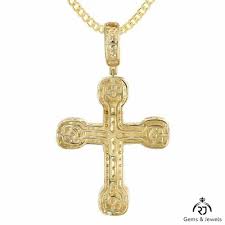 hip hop cross pendant necklace iced out