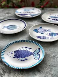 Plate Set Hand Painted Decorative Wall