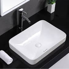 Winzo Rectangular Drop In Bathroom Sink