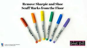 remove sharpie and shoe scuff marks