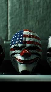 payday 3 mask 4k wallpaper iphone hd