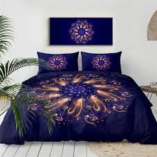 galaxy gold purple boho mandala king