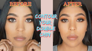 how to contour your double chin you