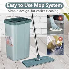 aifacay flat mop bucket system