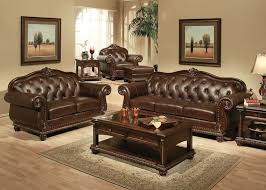 stansell formal leather living room set