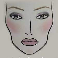 stream makeup face charts notebook