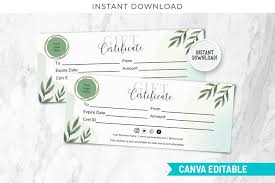 gift certificate templates printable