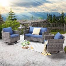 Wicker Outdoor Rocking Chair Set