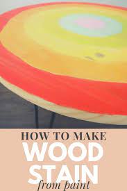 How To Stain Wood With Watered Down Paint