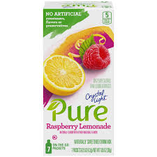 Save On Crystal Light Pure On The Go Powered Drink Mix Raspberry Lemonade 7 Ct Order Online Delivery Giant