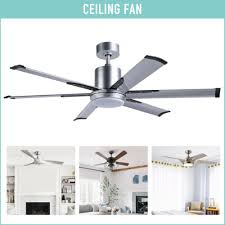 56 In Indoor Ceiling Fan With Led Light