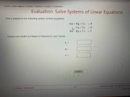 Solved Home Linear Algebra Chapter