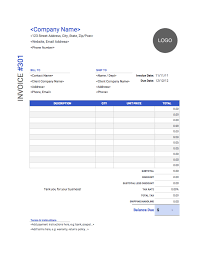Invoice Template Free And Fully Customizable Online Templates