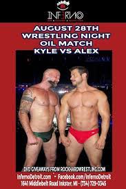 Testosterone Friday- Oil Wrestling match - Kyle vs Alex - dates, times, map  - GayCities Detroit