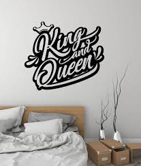 King Queen Crown Vinyl Wall Decal Love