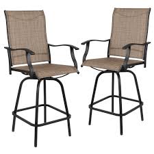 phi villa patio swivel bar stools set