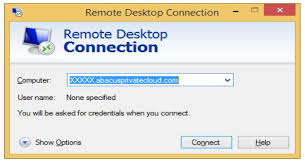 Remote Desktop Connection In Windows Abacus Private Cloud