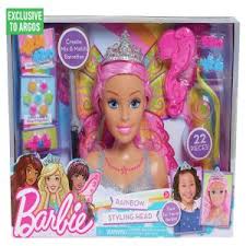 giant barbie head styling doll makeup