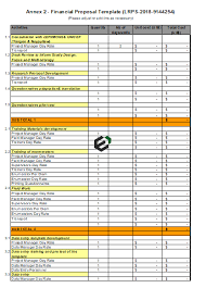 project budget with work plan excel
