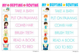 Do you remember the days of having a quiet, relaxing evening without any cares in the world? Printable Bedtime Routine Charts Bitz Giggles