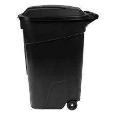 Plastic Trash Can With Wheels