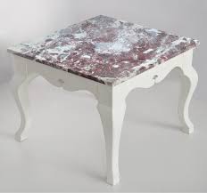 White Lacquered Wooden Base Handmade