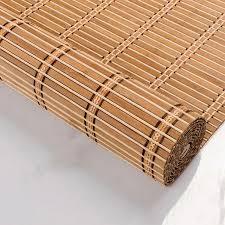 natural bamboo roll up window blind