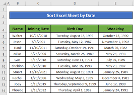 how to sort excel sheet by date 8