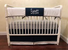 Boy Baby Bedding Navy Blue White And