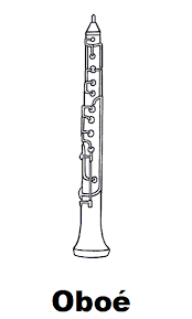 More 100 images of different animals for children's creativity. Oboe Coloring Pages