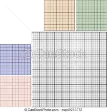 Set Graph Paper Set Of Industrial Sheets Of Paper For Technical