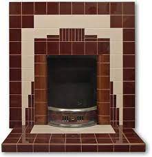 Manhattan Geometric Tiled Fireplace