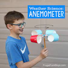 an anemometer to observe wind sd