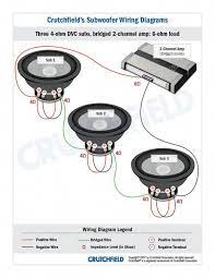 A dvc speaker has two voice coils each with its own set of terminals. Top 10 Subwoofer Wiring Diagram Free Download 3 Dvc 4 Ohm 2 Ch And Dual 1 Subwoofer Wiring Car Audio Subwoofers Car Audio Installation