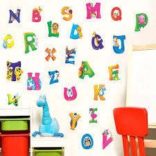 A Z Alphabet Letters Wall Stickers