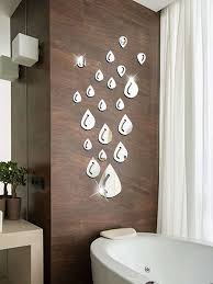 Water Drop Shaped Mirror Wall Stickers